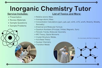 teach you topics in inorganic chemistry