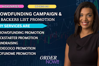 do effective crowdfunding campaign promotion kickstarter indiegogo backers list