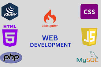 specialize in PHP website development with the codeigniter framework
