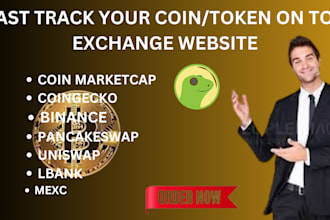 fast track do ico listing, coin listing,token listing on coinmarketcap,coingecko