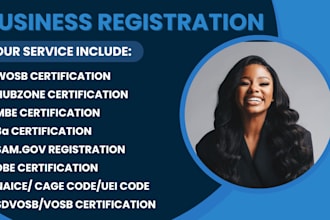 register your business as mbe wosb dbe 8a sdvosb 501c3 registraion samgov