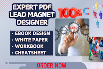 do PDF lead magnet ebook design business leads magnet workbook lead generation