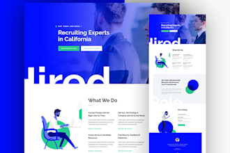 create recruitment website, job board website, directory website