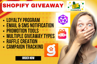 setup shopify giveaway viralsweep pineraffle giveaway ninja gratisfaction