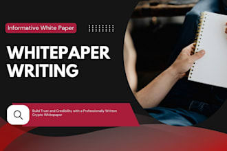 write white paper for crypto token nft ico cryptocurrency defi blockchain gaming