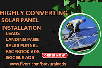 generate highly converting roofing leads solar gutter  solar installation leads