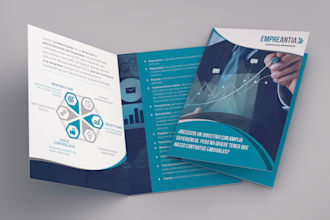design your corporate bifold brochure