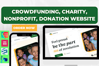 build nonprofit charity fundraising website, crowdfunding website
