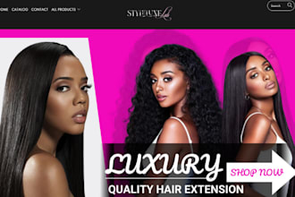 hair extension website hair extension shopify store hair extension wix