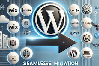 convert clone wix joomla webflow squarespace or duda website to wordpress