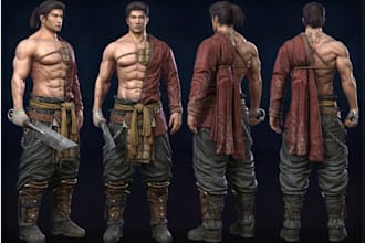 realistic 3d fortnite character ue4 ue5  game character for unreal engine game