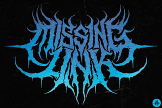 design death metal, black metal and heavy metal logo for your band