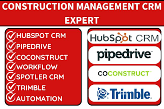 setup hubspot crm pipedrive coconstruct workflow spotler crm trimble automation