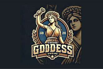 do creative vintage goddess isis logo with new concepts
