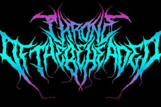 death metal logo, metalcore,deathcore, for band, brands, clothing