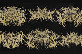 do a metal,hardcore,heavy metal, black metal band logo