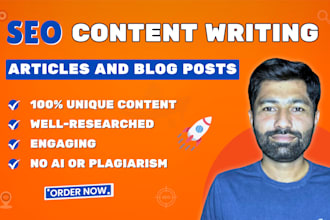 write high quality SEO content, articles, and blog posts
