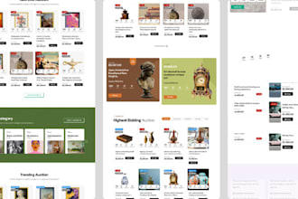 design bidding website multi vendor auction bidding bidding auction website
