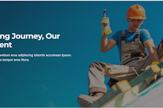 roofing website, construction website, plumbing website, cleaning website