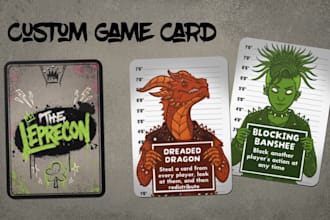 do game card or board game illustration