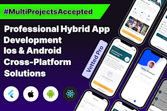 develop high performance hybrid apps using react native and flutter