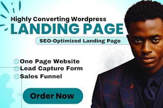 design landing page, do sales funnel, one page website, sales page, book website