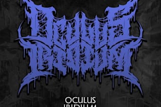 create metal, death metal logo for band, font design