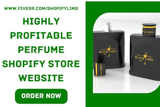 design highly profitable private label branded perfume orfragrance shopify store