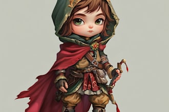 do a pixel art character design for your 2d game