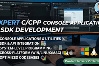 develop c cpp console applications and sdks
