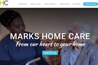 design healthcare staffing agency website, healthcare staffing, homecare website