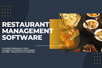 create restaurant and hotel management software and apps