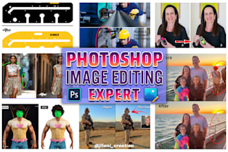 do image editing, photo retouching, photo editing as a photoshop expert