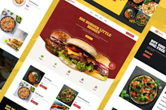 restaurant website food catering website food cafe website food truck website