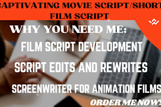 be your creative original shooting scriptwriter youtube pitch storyboard script