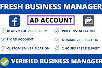 create fresh facebook business manager and ads account