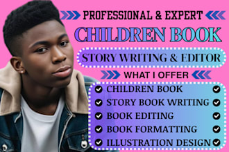 children book writer children story writer children book editor write story book