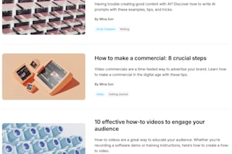 write SEO articles and blog posts