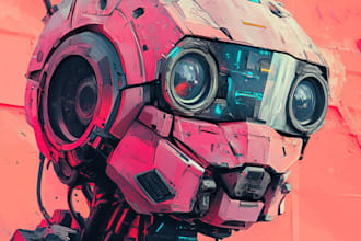 do gundam mecha robot transformer illustration