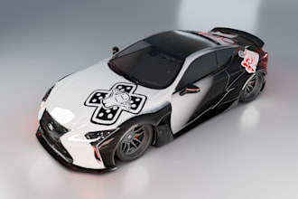 fix error car,game ready lexus lc500 with custom wide body kit,realistic car,ue5