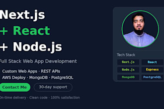 build your nextjs and react web app with nodejs backend