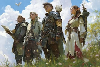 make your dnd character or party art