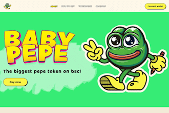 meme coin website meme coin landing page memecoin website meme coin pepe website