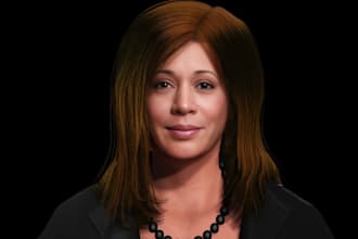 3d photorealistic character model metahuman realistic avatar for game, animation