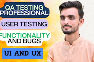 do web and mobile application QA testing and report bugs
