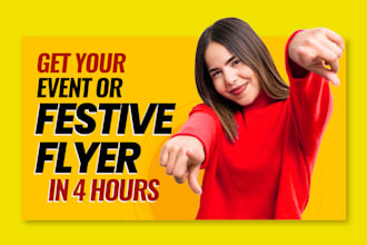 design festive flyers and posters for your events