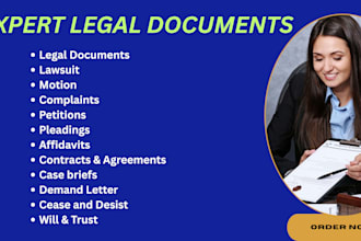 draft legal letters, cease and desist, demand letters
