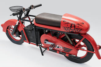 texture 3d racing bike for game, rig 3d electric bicycle, motorcycle rendering