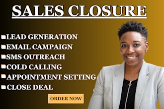 do sales representative, online leads generation, cold calling and sales closer