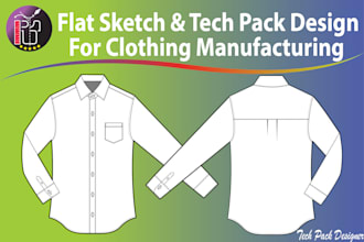 create tech packs for fashion clothing